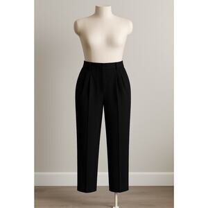 J.Crew AQ778 Women’s Wool Blend Dress Pants 6 Blk Straight Leg Classic